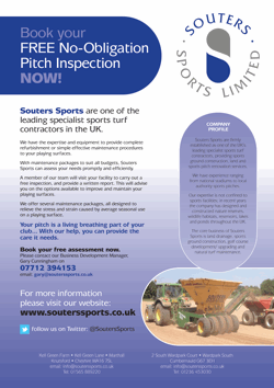 Souters Sports To Offer Free Pitch Inspections