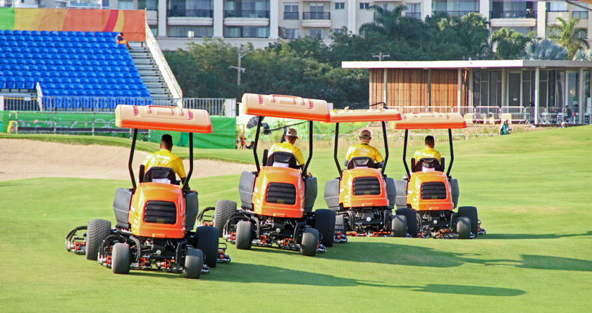 Jacobsen equipment prepares Rio golf course