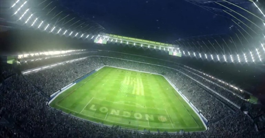 Tottenham reveal new retractable pitch