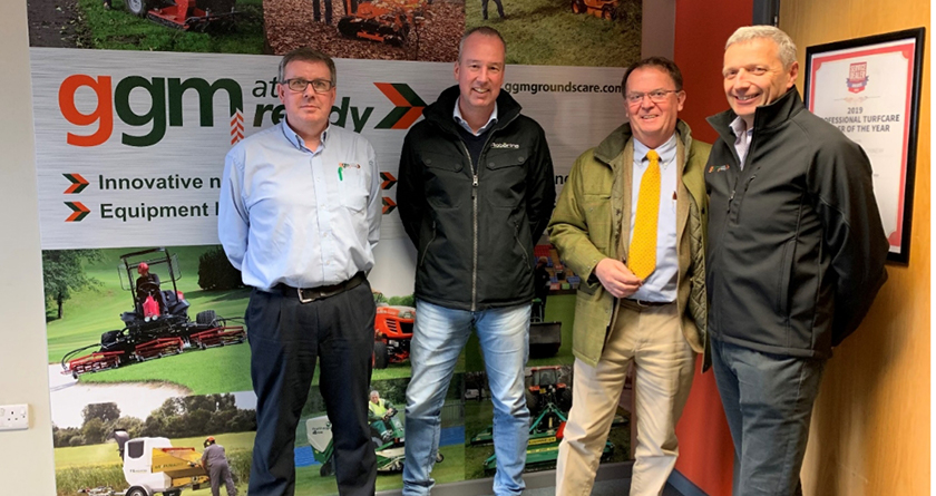 GGM riding on into commercial mowers with Roberine