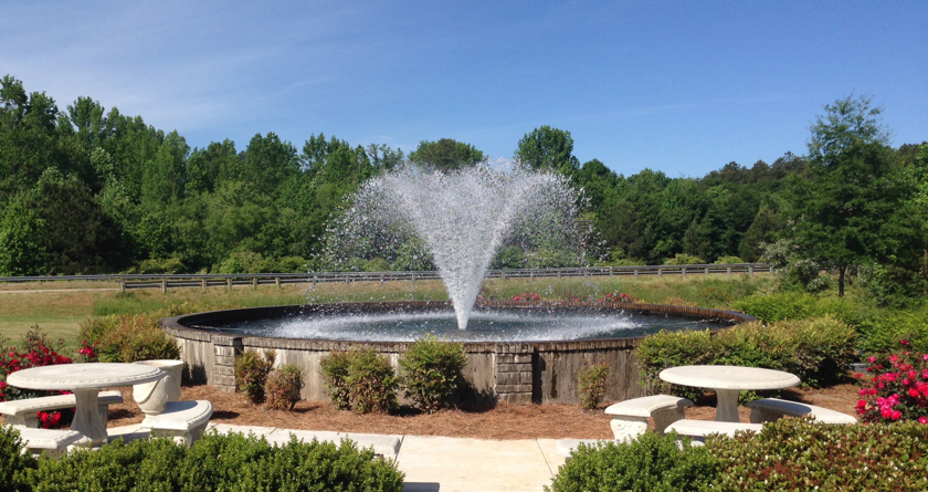 Making a floating fountain fixed is easy with Otterbine