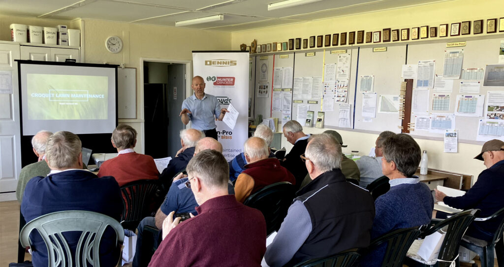 Dennis & SISIS Partner with Croquet England for Lawn Maintenance Seminar