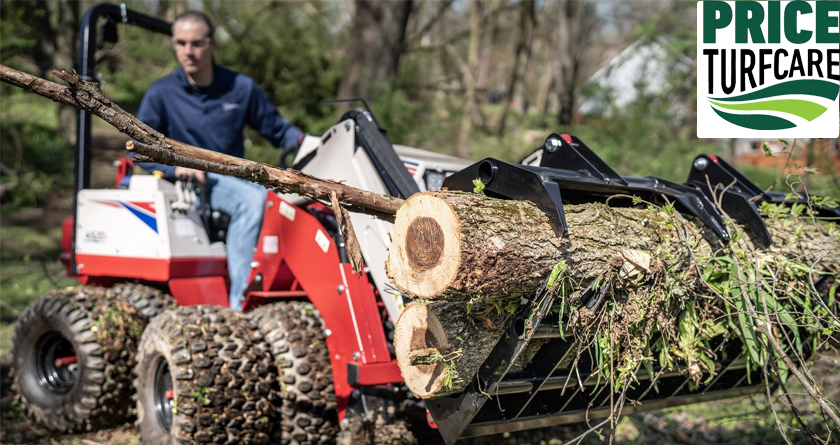 Larger Island stand with more Ventrac products on display at SALTEX