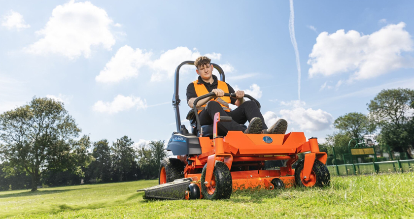 Sustainability without the compromise from Kubota ZE mower range