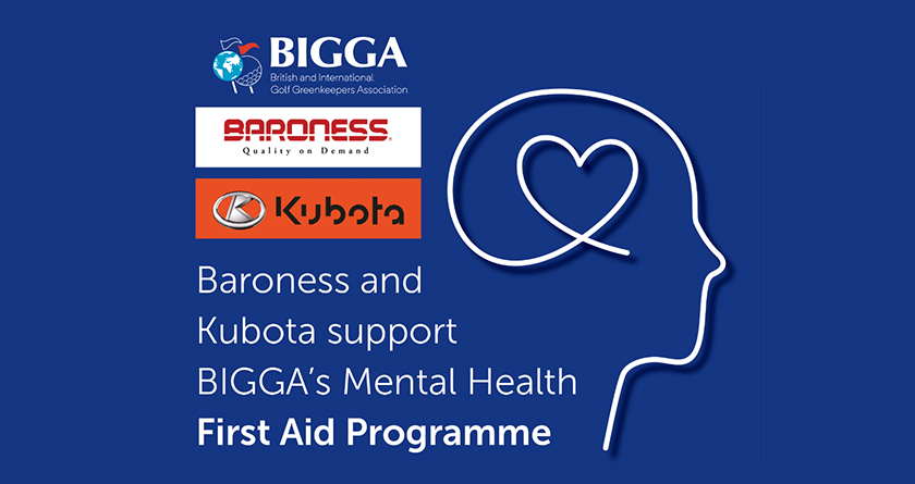 Baroness and Kubota support BIGGA’s Mental Health First Aid Programme