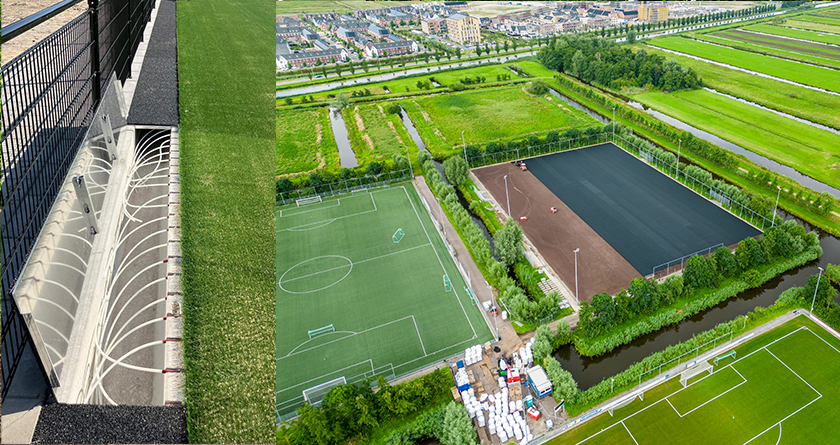 Sports pitches used to capture heat in landmark initiative